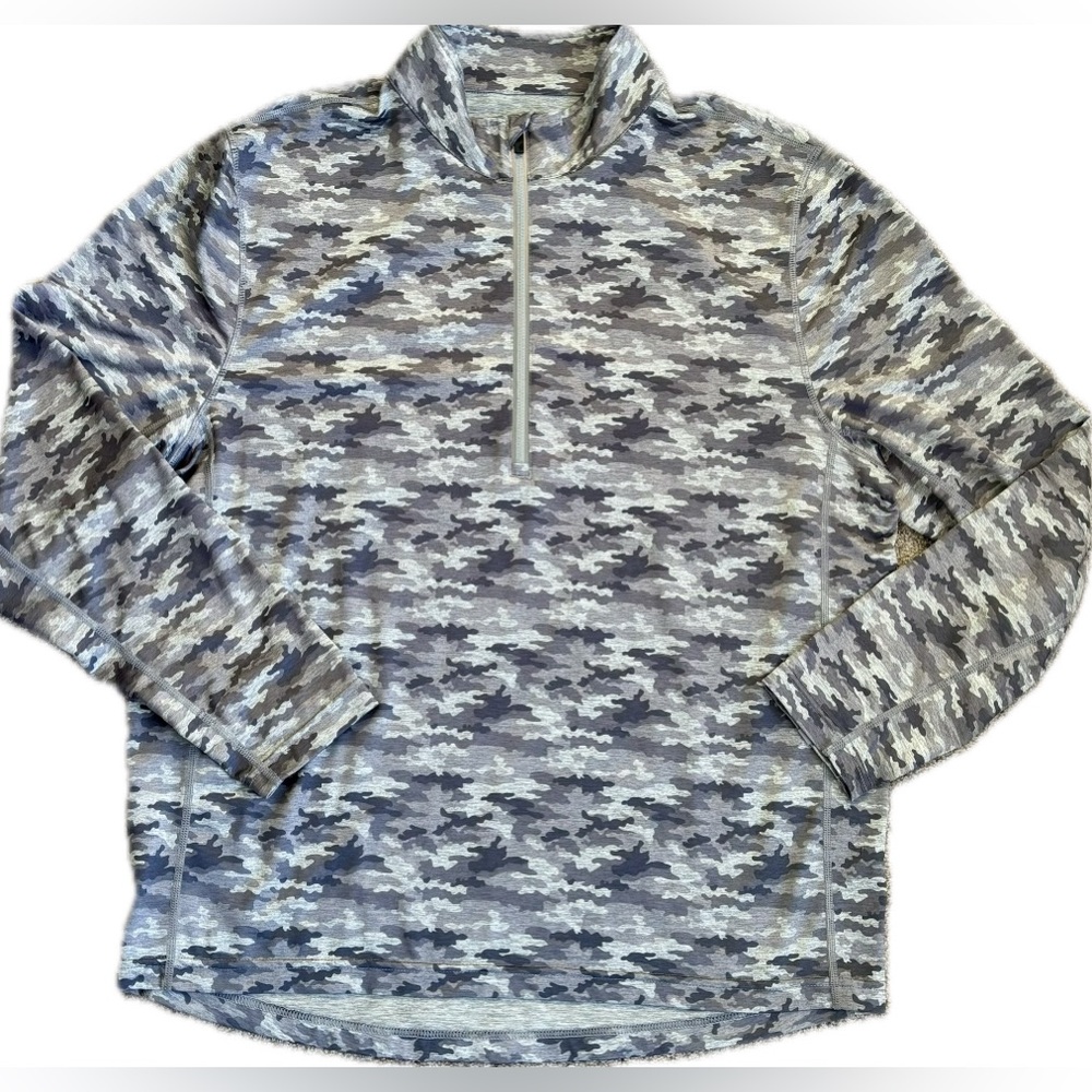 ✨1764 Golf Light Grey Camouflage Quarter-Zip Lightweight Pullover